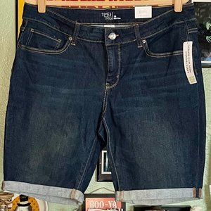 Time And Tru Mid-rise Jean Short, 16